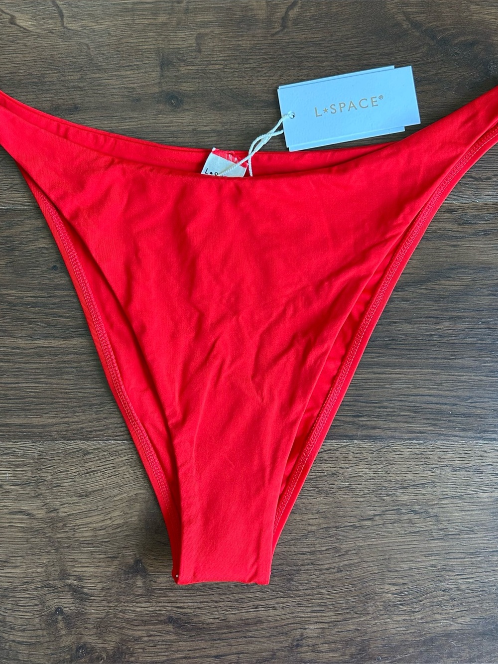 L*Space Leilani Bikini Bottom Bitsy Red XL